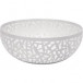 Cactus Stainless Decorative Bowl 8" Super white