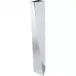 Zaha Hadid Crevasse Silver 16.54" Stainless Steel Table Vase