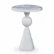 Minaret Accent Table White