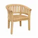 Outdoor Curve Armchair Extra Thick Wood