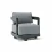 Outdoor Granada Deep Seating Aluminum Swivel Armchair