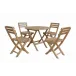 Outdoor Chester Alabama 5-Pieces Bistro Set