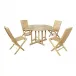 Butterfly Comfort 5-Piece Dining Set