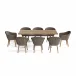 Outdoor Set-39A 9-Pc Alura Padua Dining Table Set