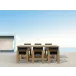 Outdoor Set-856 7-Pc Smyrna Dining Table Set