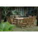 Outdoor Windsor Classic Chair 9-Pieces Folding Dining Set