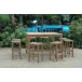 Outdoor Windsor Montego 9-Pieces Square Bar Set