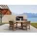 Outdoor Tosca Rialto Armchair 5-Pieces Dining Set