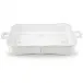 Bella Bianca Rectangular Lasagna Dish 13"L x 9"W