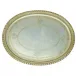 Florentino Antique Silver Oval Wooden Tray