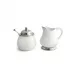 Tuscan Sugar & Creamer C: 4" L x 3.75" W x 4" H, S: 3.5" D x 4" H C: 9 oz