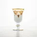 Rialto Borghese White with Gold Water/Wine Glass