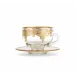 Vetro Gold Coffee Cup & Saucer cup: 3.25 H x 4"D, saucer: 6" D 12 oz