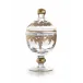 Vetro Gold Baroque Canister with Lid 7.5" H x 3.75" D 10 oz