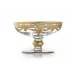 Vetro Gold Baroque Compote/Soap Dish 3" H x 5" D