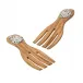 Artichoke Olive Wood Salad Server Set