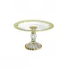 Vetro Gold Petit Four Stand 10" D x 4.75" H