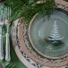 Vetro Platinum Etched Winter Tree Plate 8.25" D