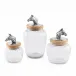 Horse Head Glass Canister