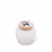 Olive Glass Canister Medium