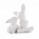 Stoneware Mom and Baby Bunny Salt and Pepper