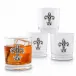 Fleur-de-Lis Bar Glasses Set of 4