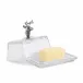 Elk Glass Butter Dish