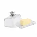 Magnolia Glass Butter Dish