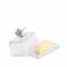 Butterfly Glass Butter Dish