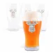 Elk Head Pint Glasses Set of 4