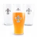 Fleur de Lis Pint Glasses Set of 4