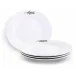 Olive Melamine Lunch Plates Set of Four