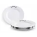 Equestrian Bit Melamine Lunch Plates Set of Four