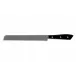 Black Lucite Compendio Bread Knife Grey Blade