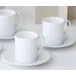 Plisse White Coffee Cup