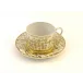 Tweed White & Gold Tea Cup