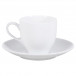 Coupe White Coffee Saucer
