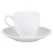 Coupe White Coffee Saucer