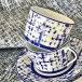 Tweed Bleu Tea Saucer