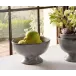 Wilson Cement Glaze, Footed Serving Bowl, Stoneware, Large, Pack of 2