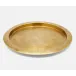 Athena Matte Gold, Tropical Leaf, Round Tray, Stainless Steel