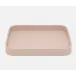 Bristol Dusty Rose Tray Rectangular With Rounded Edges Full-Grain Leather