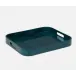 Nelson Blue Gloss Tray Rectangular Vellum Leather