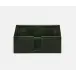Nelson Emerald Gloss, Luncheon Napkin Tray, Vellum Leather, Pack of 2