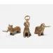 Puppy Club Antique Brass, Bottle Opener, Metal, Set/3