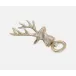 Theodore Tarnish Silver, Deer Head, Bottle Opener, Pack of 2
