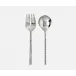 Augustine Polished Silver Serving Set, 2-Piece Set: Serving Spoon, Serving Fork