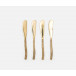 Danele Polished Gold Cheese Spreaders Set of 4