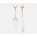 Dash Polished Silver/Gold 2-Piece Cake Serving Set Stainless Steel Boxed