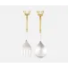 Dash Polished Silver/Gold, 2-Piece Serving Set, Stainless Steel, Boxed
